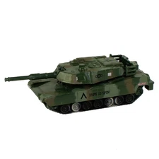 RI Novelty - Pull Back Die-Cast Metal Vehicle - TANK (Green Camo -10SFOR)(4.5 in