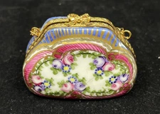 Limoges Trinket Box Purse, AS IS