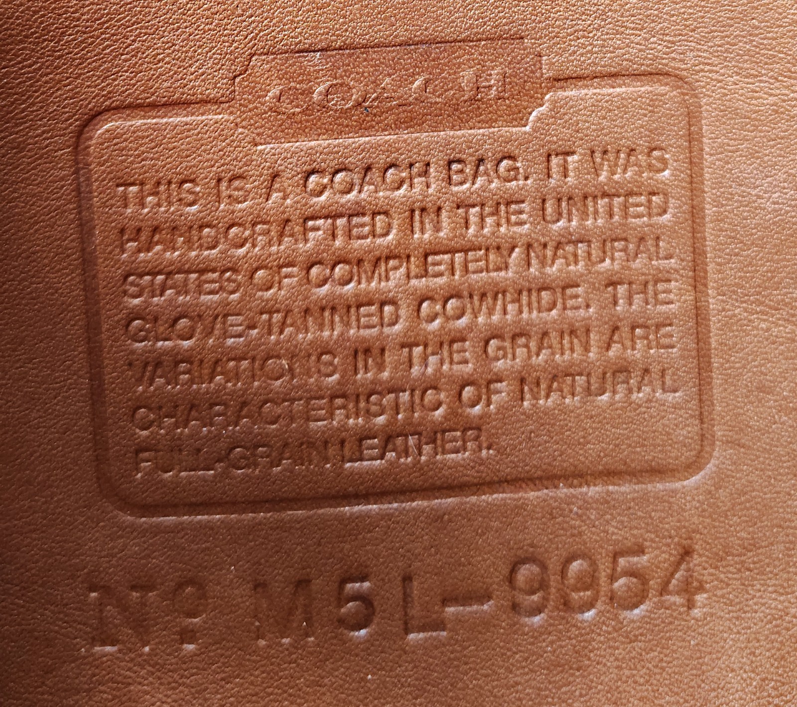 Coach SMALL Vintage 9954 Prairie Cognac Leather C… - image 22