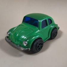 Vintage Japanese Tin Toy Ichiko Mini Car Volkswagen Green Vehicle Model