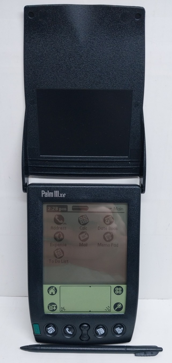 Vintage Palm Pilot IIIxe 3xe LCD Organizer Digital PDA with Stylus