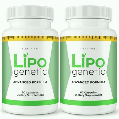 Lipo Genetic Capsules   Daily Metabolism, Weight Loss & Energy Support - 2 Pack