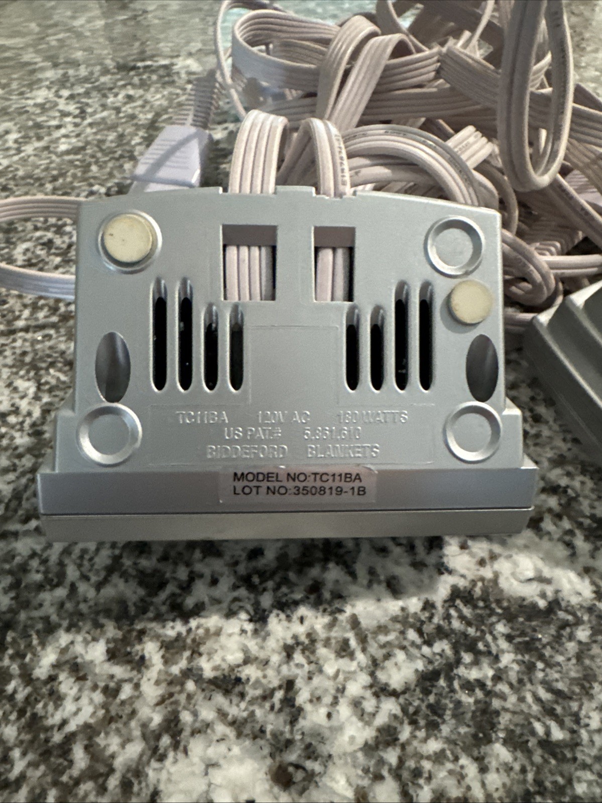 Lot Of 2 Biddeford TC11BA Auto Off Heated Electric Blanket Control Power 4 Prong