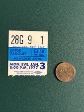 AL MCGUIRE 1977 GEORGIA TECH MARQUETTE basketball ticket stub BUTCH LEE BO ELLIS