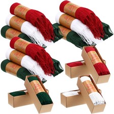 Soft Christmas Scarf Holiday Gift Pashmina Shawls Wraps 71x28 In Box 6 PCS