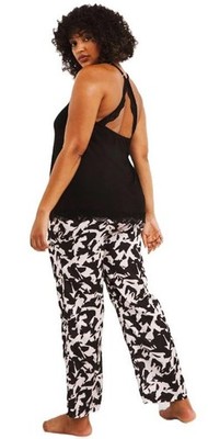 SECRET SUPPORT PYJAMA SET PRETTY SECRETS LUNA RANGE BLACK & CREAM  20/22 24/26