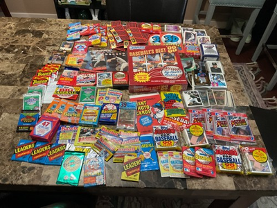 #ad #ad Huge Vintage Baseball Pack amp; Card Lot *Over 50 Sealed Packs oddball scratch off $120.00