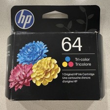 HP 64 Tri-Color Ink Cartridge EXP MAY 2028 BRAND NEW