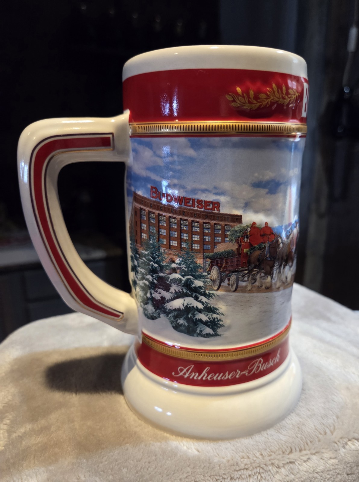 NEW 2025 Limited Edition Budweiser  "The Journey" Holiday Stein  46th Edition 