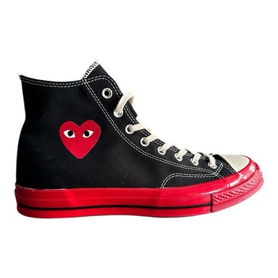 Converse CDG Comme des Garcons Play Chuck Taylor 70 Hi 10 Back Rot Größe 11