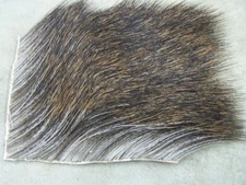 20" pc.  (4"x5") of Natural tanned 2.5" long, Moose body patch for fly tying