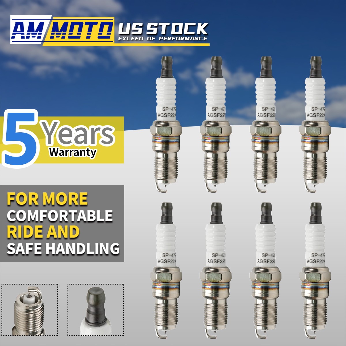 8PCS Real Iridium ITR6F13 SP479 SP493 Spark Plugs For Ford F150 4.6 5.4L
