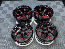 Alt12 Mono Block Forged Gloss Black Red Windows 20x10 25mm 21x13 18mm Zr1