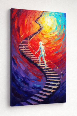 Aufstieg ins Licht   Spirituelle Kunst im Hochformat