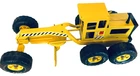 Vintage 1970s Tonka Pressed Steel Yellow Road Construction Grader, MR-970, VG!