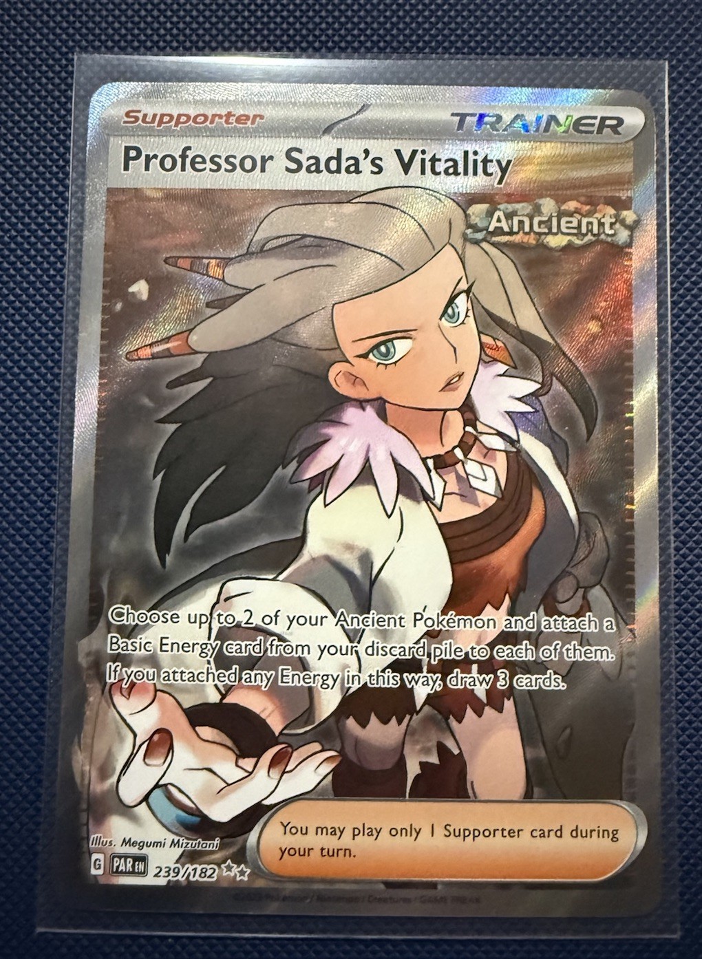 Professor Sada's Vitality 239/182 | Sv04: Paradox Rift Holo NM English Pokemon