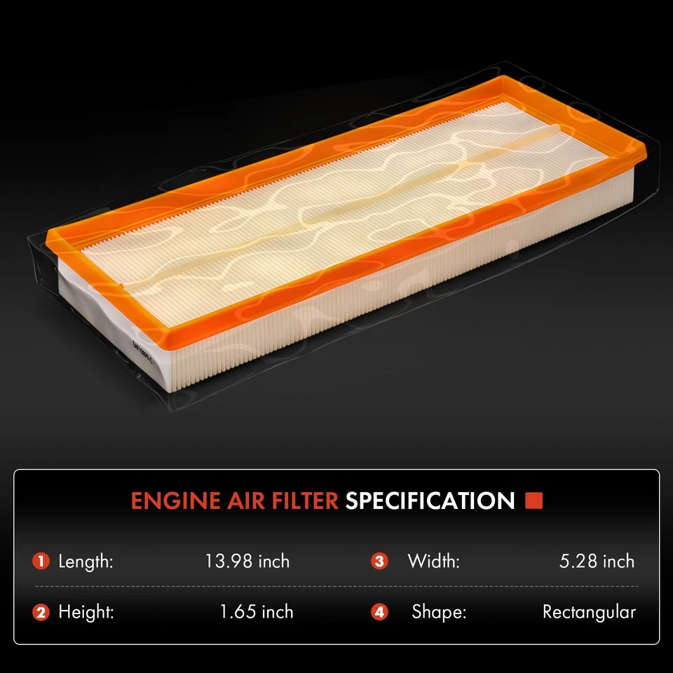 Filtro de aire del motor para Mercedes-Benz E55 AMG 04-06 CL55 AMG S55 AMG G550 V8 5,5 L Foto 2 de 4