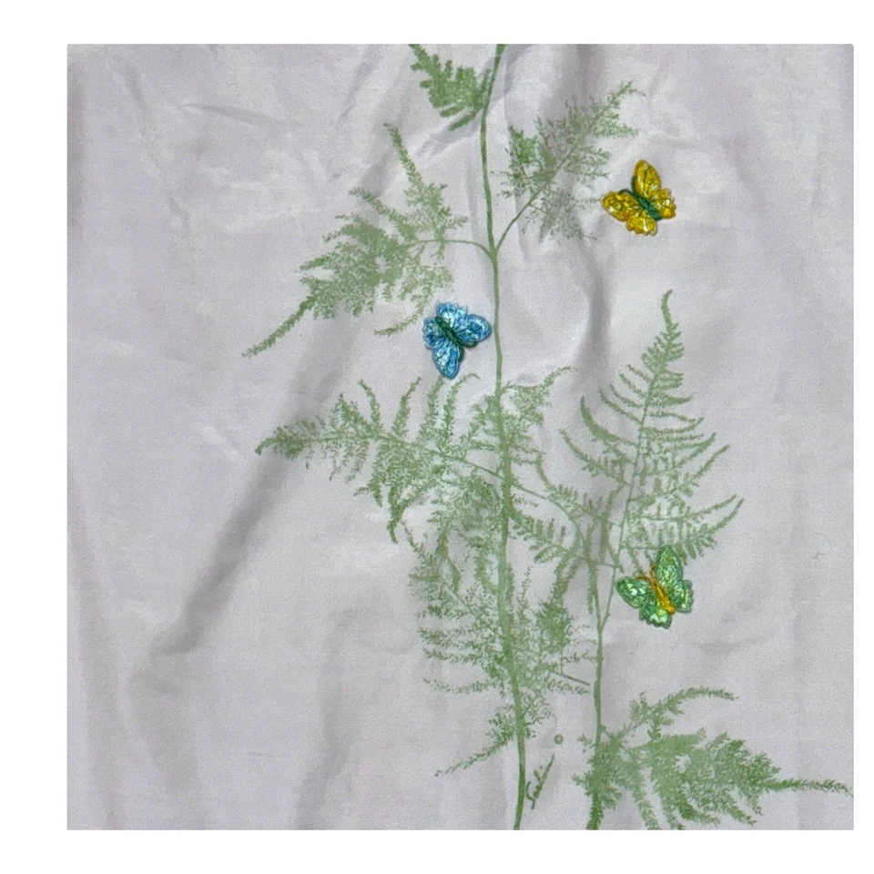 Vintage 1960s Serbin Muriel Ryan Floral Butterfly Dress XS Pink Silky Pin Up VLV - Image 2 of 4