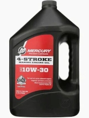 Mercury Marine New OEM 4-Stroke 10W30 Conventional Oil 1 Gal., 92-8M0078626