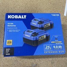 Kobalt 1361782 24V Lithium Ion Battery - 2 Pack