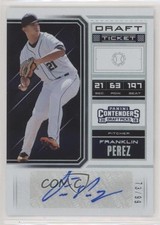 2018 Panini Contenders Draft Picks Prospect Ticket 73/99 Franklin Perez Auto w5b