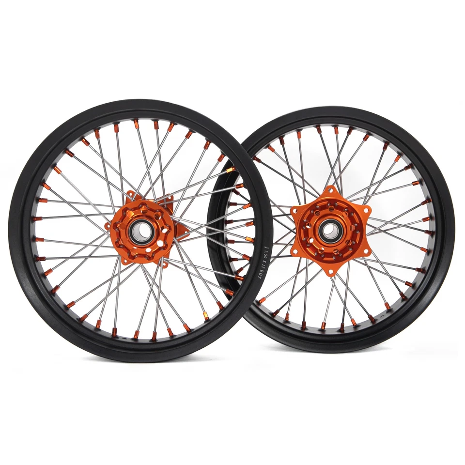 Supermoto 17" Complete Wheel Set for XCW EXCF SX-F SX SXS XC-W SXF 125-540 03-24 - Image 2 of 4