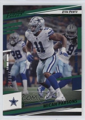 2022 Panini Prestige Xtra Points Green 210/249 Micah Parsons #84 18jt