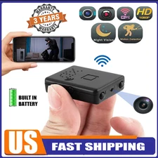Smart Mini Wireless WiFi Camera Home Security 1080P HD Night Cam With Battery~