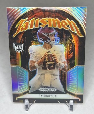 2025 Panini Black Football- Ty Simpson Talisman Silver #25
