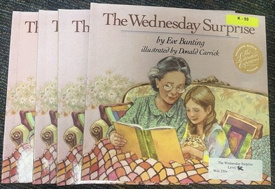 Wednesday Surprise by Eve Bunting (1989, Trade Paperback) Set Of 4