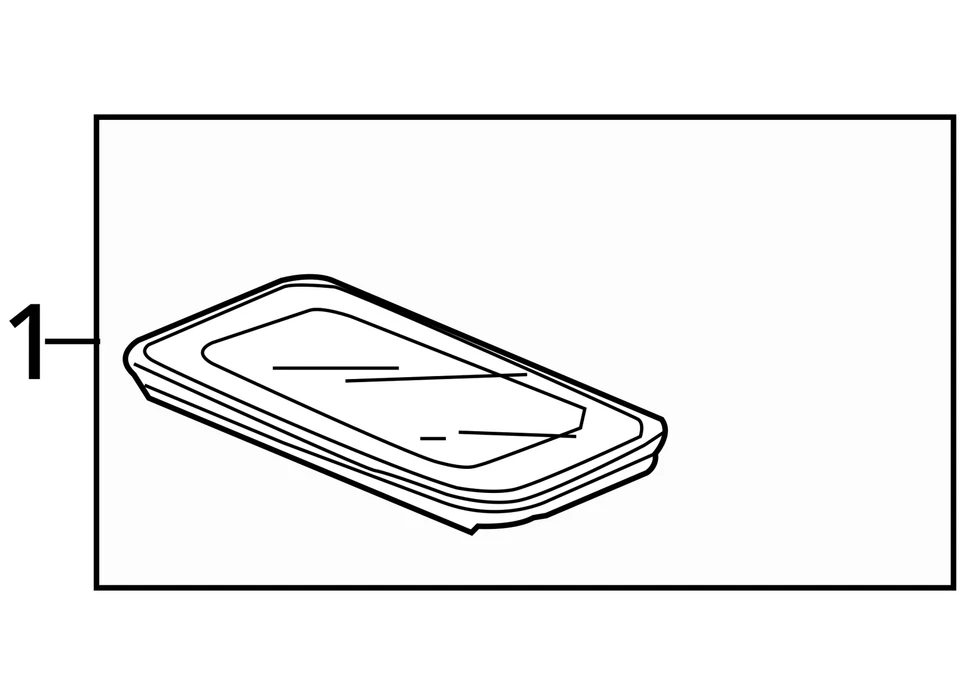 Honda Accord 2008-2012 sedán techo corredizo conjunto de vidrio OEM Foto 4 de 4