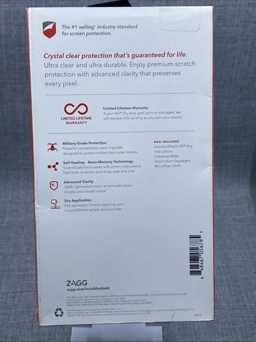 Hd Dry Invisible Shield Full Screen Coverage For Samsung Galaxy S9+/ S8+ - Picture 2 of 4