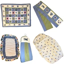 Geoffrey Koala Baby ToysRUs Boy Quilt Bed Crib Set Cars Planes Sailboat Nursery