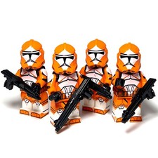Bomb Squad Troopers Orange Star Wars Custom Lego Minifigures