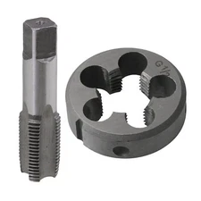 Thread Die and Tap BSP1/2 for Machining or Correcting External Threads Silver