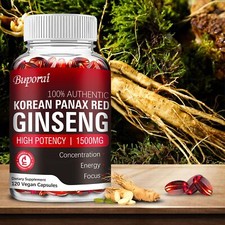 Korean Panax Red Ginseng- High Strength, Energy, Endurance, Testosterone Booster