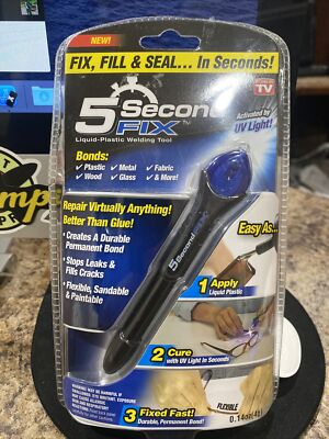 Ontel 5 Second Fix Liquid Plastic Welding Tool UV Light Cures Liquid Plastic 