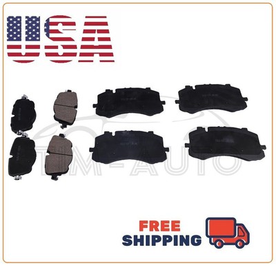 New Front & Rear Brake Pads Set For Bentley Bentayga 4M0698451C 4M0698151AK