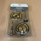 Pair Decorative Scroll Holdbacks Antique Gold Curtains 3 3/4"  hold  back vtg