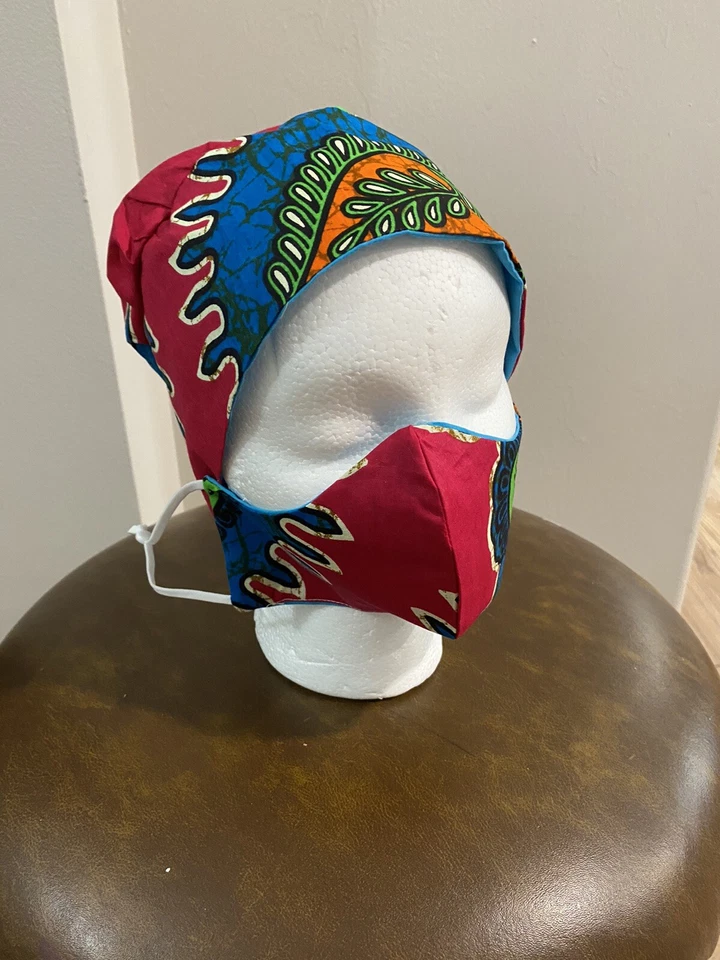 ponytail surgical scrub Cap Set - Image 4 of 4