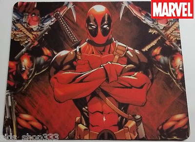 DEADPOOL STALKING MARVEL COMICS !! Anti slip COMPUTER MOUSE PAD 9 X ...