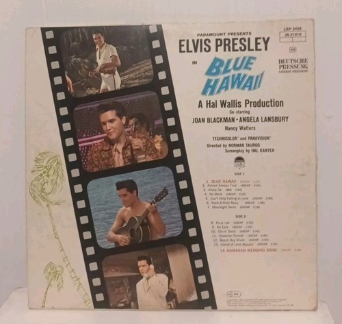 ELVIS PRESLEY BLUE HAWAII 12" VINYL RECORD RCA ORANGE 1961 GERMANY - Imagen 2 de 11