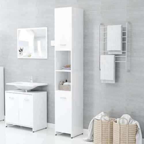 Badezimmerschrank Hochschrank Badschrank Schrank Badmöbel Badregal 30x30x183,5cm - Bild 13 von 143
