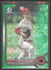 2022 Bowman Draft Chrome Green Speckle Refractor 1st Bryce Hubbart /99 #BDC-17