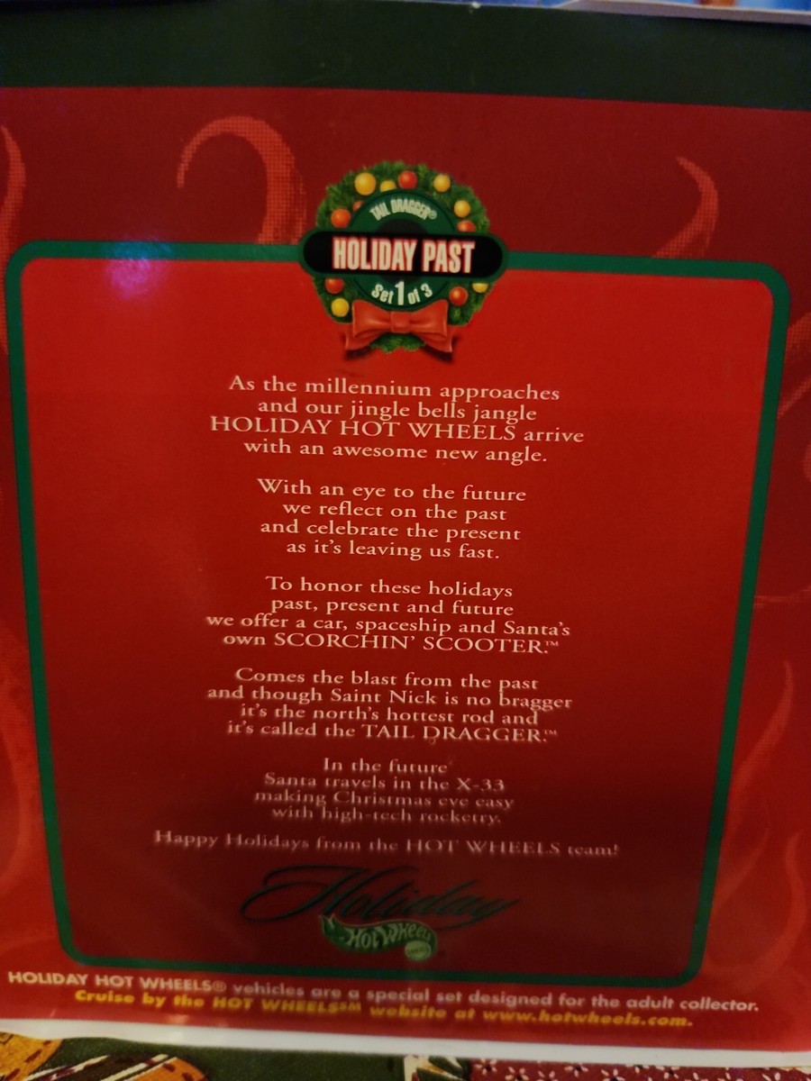 Hot Wheels Holiday XMas Millennium Edition Past/Present/Future