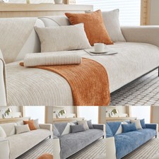 Unifarben Sofabezüge Sofaschoner Sofaüberwurf Couchbezug Mat Rutschfest Warm Mat