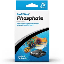 Seachem MultiTest Phosphate Test Kit Freshwater & Marine Aquariums 75 Tests
