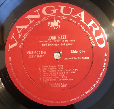JOAN BAEZ　レコード ジョーン・バエズ JOAN BAEZ ジョーン・バエズ・イン