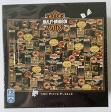 Harley Davidson Motorcycles 500 Piece Puzzle Schmid 78444 24x18 Inches - NEW