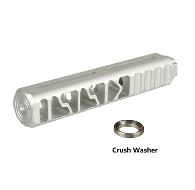 #ad Sil 6quot; Solid PC Low Concussion 5 8x24 TPI Muzzle Brake Adapter Washer Included $59.99